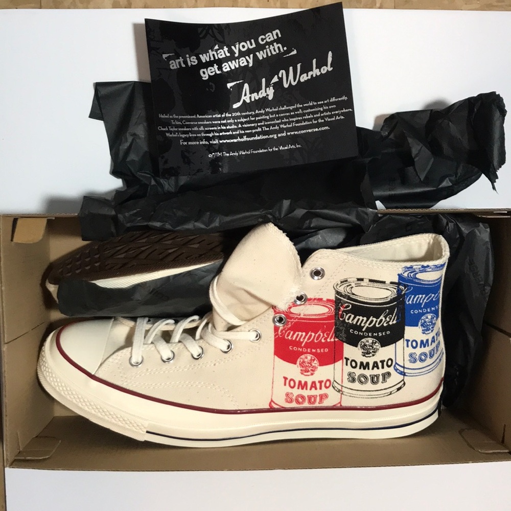 Andy Warhol converse men’s shoes size 12